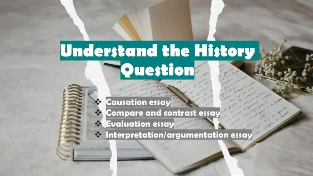 understanding question before writing history essays