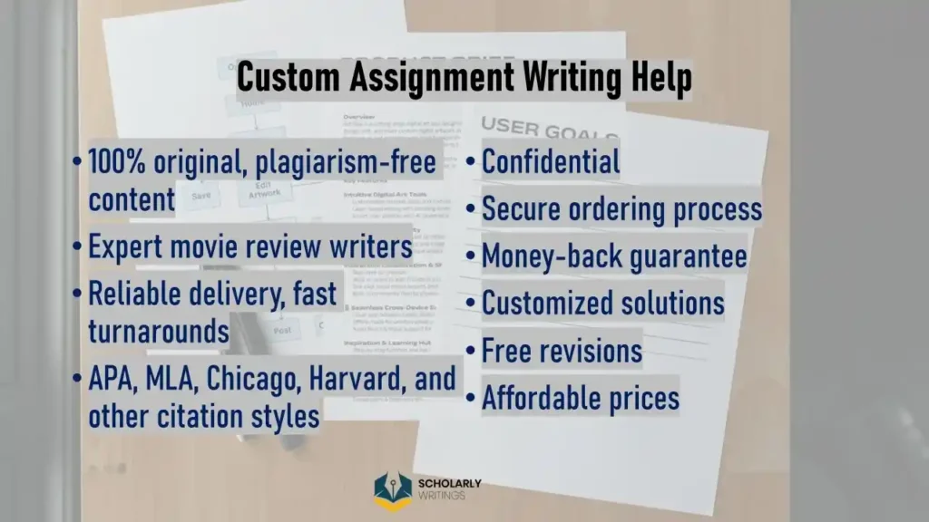 custom assignment writing help service