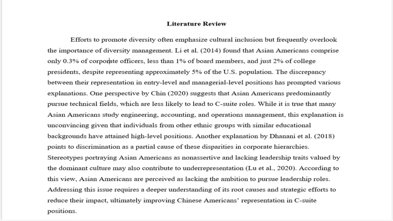 literature review and annotated bibliography